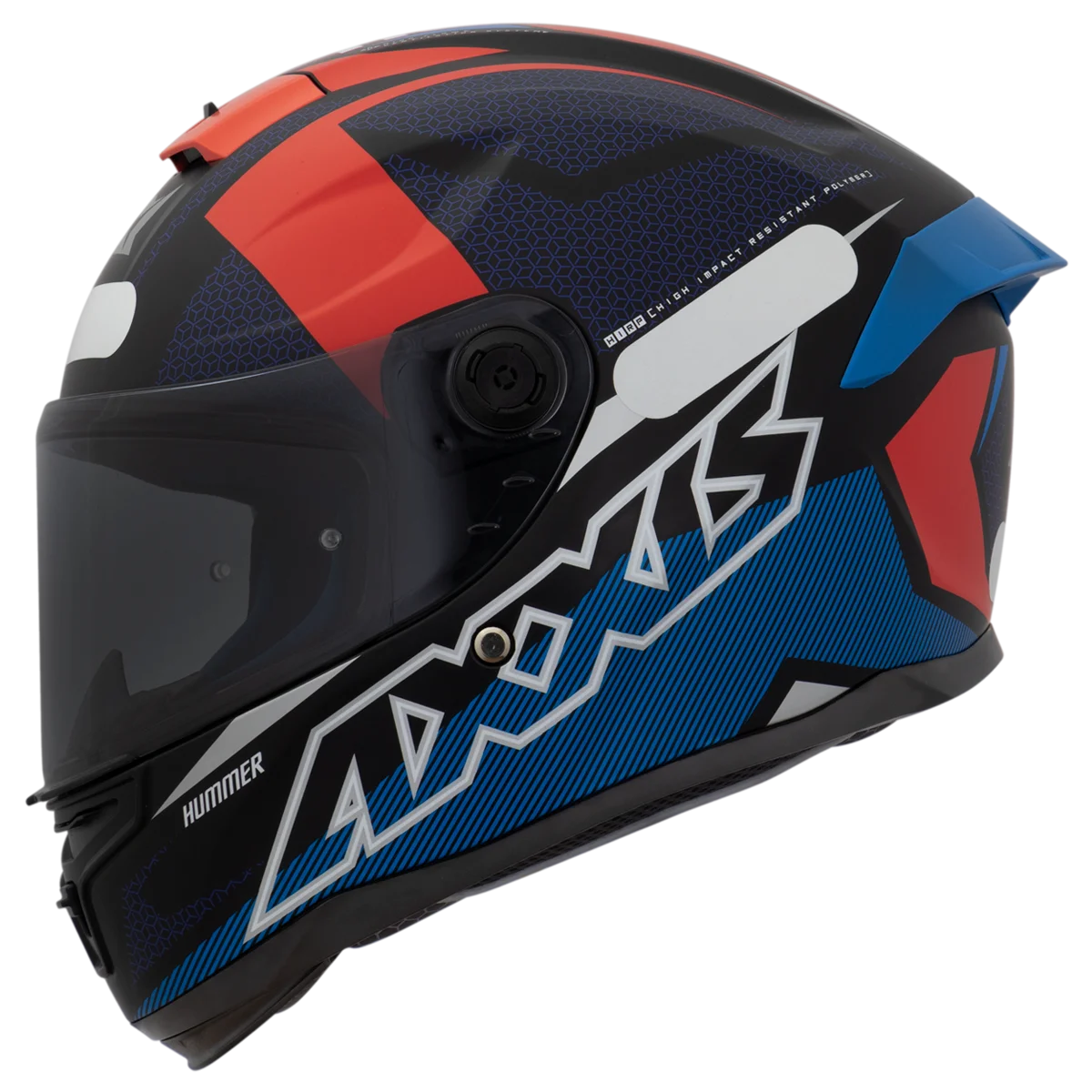 Capacete Axxis Hummer Zel C5 Vermelho Fosco - Spinelli Motos Boutique